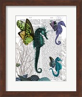 Seahorse Trio With Wings Fine Art Print