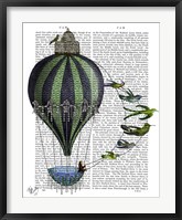 Hot Air Balloon and Birds Fine Art Print