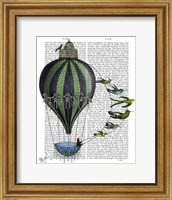 Hot Air Balloon and Birds Fine Art Print