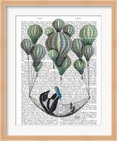 Penguin in Hammock Balloon Fine Art Print
