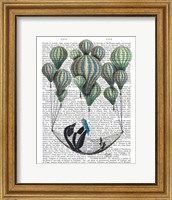 Penguin in Hammock Balloon Fine Art Print