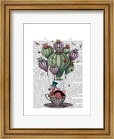 Dodo in Teacup with Dragonflies Fine Art Print