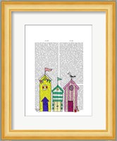 Beach Huts 1 Illustration Fine Art Print