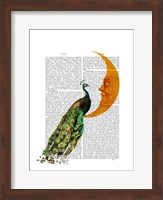 Peacock on the Moon Fine Art Print