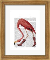 Flamingo in Pink Boots Fine Art Print