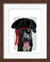 Black Labrador Pirate Fine Art Print