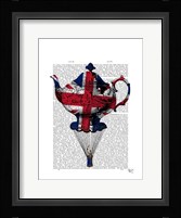 Union Jack Flying Teapot Framed Print