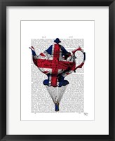 Union Jack Flying Teapot Framed Print