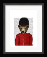 Guardsman Bear Framed Print