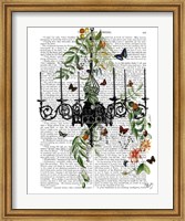 Chandelier With Vines and Butterflies Fine Art Print