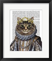 Cat Queen Framed Print