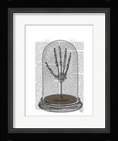 Skeleton Hand In Bell Jar Fine Art Print