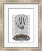 Skeleton Hand In Bell Jar Fine Art Print