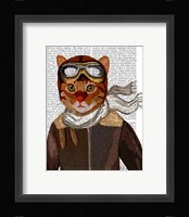 Flying Cat Framed Print
