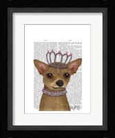 Chihuahua And Tiara Framed Print