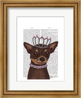 Brown Chihuahua And Tiara Fine Art Print