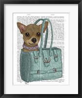 Chihuahua In Bag Fine Art Print