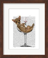 Chihuahua in Cocktail Glass Fine Art Print