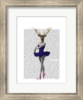 Ballet Deer in Blue I Fine Art Print