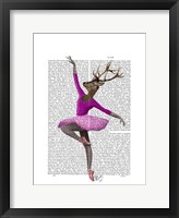 Ballet Deer in Pink I Fine Art Print