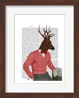 Deer At The Bar Fine Art Print