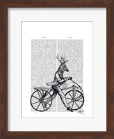 Dandy Deer on Vintage Bicycle Fine Art Print