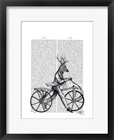 Dandy Deer on Vintage Bicycle Fine Art Print