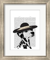 Dalmatian and Brimmed Black Hat Fine Art Print