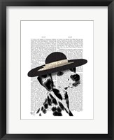 Dalmatian and Brimmed Black Hat Fine Art Print