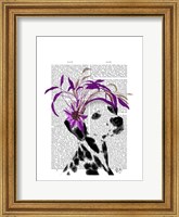 Dalmatian With Purple Fascinator Fine Art Print