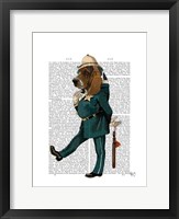 Basset Hound Policeman I Framed Print