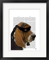 Basset Hound Ninja Framed Print