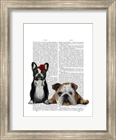 French Bulldog and English Bulldog Fine Art Print