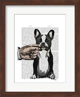 French Bulldog and Finger Moustache Fine Art Print