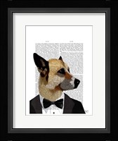Debonair James Bond Dog Framed Print