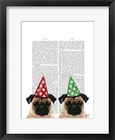 Party Pugs Pair Fine Art Print