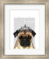 Pug With Tiara Fine Art Print