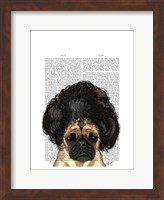 Pug In A Bad Wig Fine Art Print