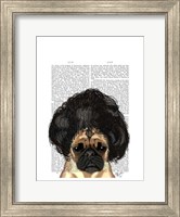 Pug In A Bad Wig Fine Art Print