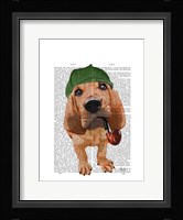 Bloodhound Sherlock Holmes Framed Print