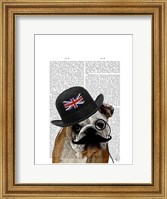 British Bulldog and Bowler Hat Fine Art Print
