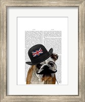British Bulldog and Bowler Hat Fine Art Print