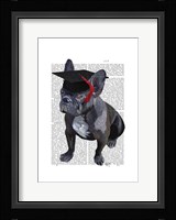 Graduation French Bulldog Framed Print