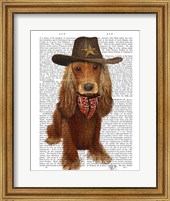 Cocker Spaniel Cowboy Fine Art Print