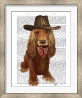 Cocker Spaniel Cowboy Fine Art Print