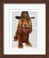 Cocker Spaniel Cowboy Fine Art Print