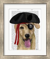 Yellow Labrador Pirate Fine Art Print