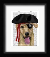 Yellow Labrador Pirate Fine Art Print
