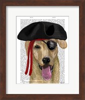Yellow Labrador Pirate Fine Art Print