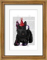 Scottish Terrier and Party Hat Fine Art Print
